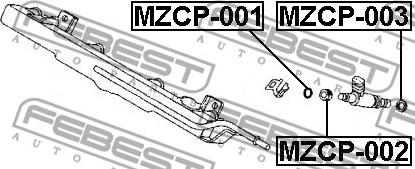 Febest MZCP-001 - Etansare, suport injector parts5.com