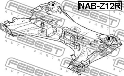 Febest NAB-Z12R - Тампони на моста parts5.com