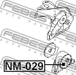 Febest NM-029 - Holder, engine mounting parts5.com