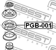 Febest PGB-001 - Rullalaakeri, jousijalkalaakeri parts5.com