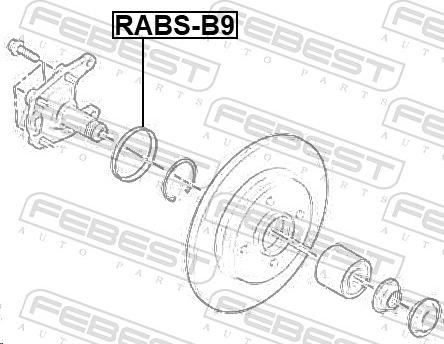 Febest RABS-B9 - Anillo sensor, ABS parts5.com