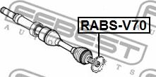 Febest RABS-V70 - Snímací kroužek, ABS parts5.com