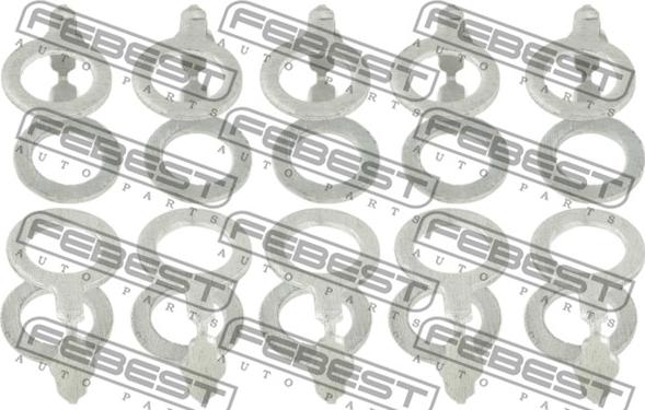 Febest RINGFL-007-PCS10 - Τσιμούχα, μπεκ ψεκασμού parts5.com