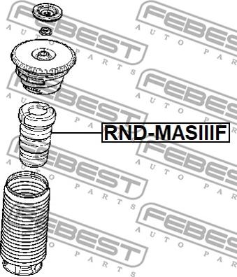 Febest RND-MASIIIF - Ударен тампон, окачване (ресьори) parts5.com