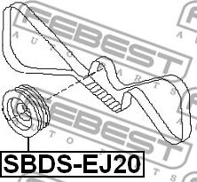 Febest SBDS-EJ20 - Poulie, vilebrequin parts5.com