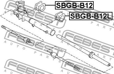 Febest SBGB-B12L - Έδραση, πυξίδα διεύθυνσης parts5.com