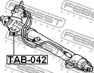 Febest TAB-042 - Suspensión, mecanismo de dirección parts5.com