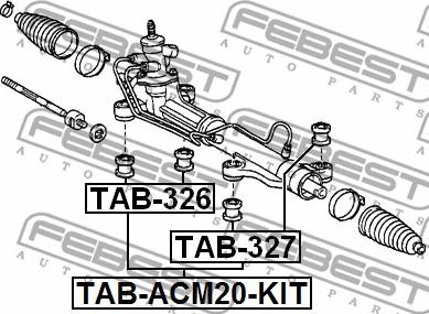 Febest TAB-326 - Suspensión, mecanismo de dirección parts5.com