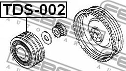 Febest TDS-002 - Remenica kľukového hriadeľa parts5.com