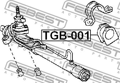 Febest TGB-001 - Suspensión, mecanismo de dirección parts5.com