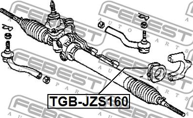 Febest TGB-JZS160 - Suspensión, mecanismo de dirección parts5.com