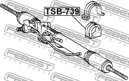 Febest TSB-739 - Suspensión, mecanismo de dirección parts5.com