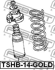 Febest TSHB-14-GOLD - Anschlagpuffer, Federung parts5.com