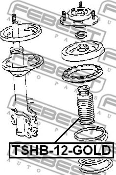 Febest TSHB-12-GOLD - Doraz odprużenia parts5.com