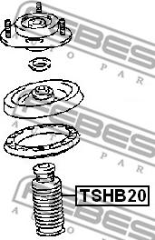 Febest TSHB20 - Пыльник амортизатора, защитный колпак parts5.com