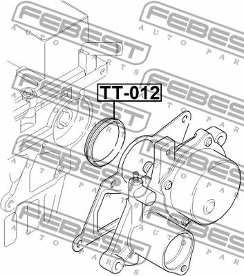 Febest TT-012 - Junta, bomba de vacío parts5.com