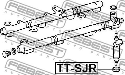 Febest TT-SJR - Junta, portainyector parts5.com