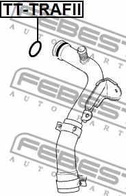 Febest TT-TRAFII - Garnitura, flansa lichid racire parts5.com