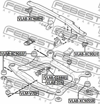 Febest VLAB-016 - Soporte, motor parts5.com