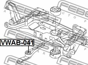 Febest VWAB-041 - Paigutus,Mootor parts5.com