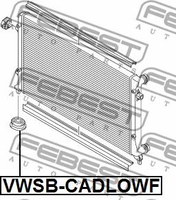 Febest VWSB-CADLOWF - Mounting, radiator parts5.com