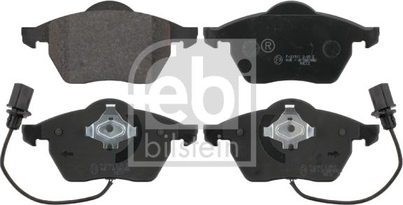 Febi Bilstein 16447 - Sada brzdových destiček, kotoučová brzda parts5.com