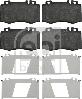 Febi Bilstein 16454 - Brake Pad Set, disc brake parts5.com