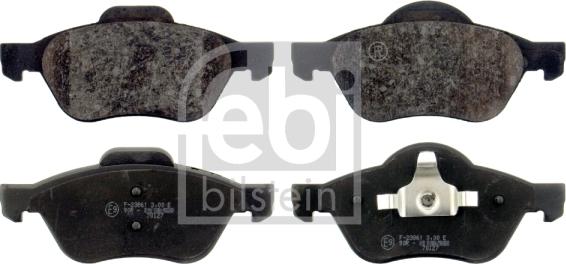 Febi Bilstein 16435 - Sada brzdových platničiek kotúčovej brzdy parts5.com