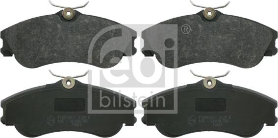 Febi Bilstein 16421 - Brake Pad Set, disc brake parts5.com