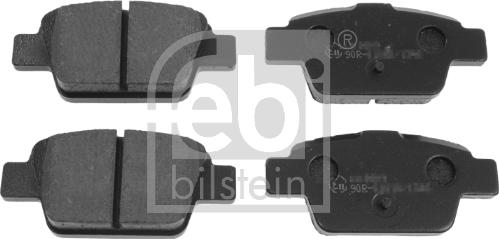 Febi Bilstein 16556 - Brake Pad Set, disc brake parts5.com