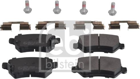 Febi Bilstein 16512 - Komplet zavornih oblog, ploscne (kolutne) zavore parts5.com