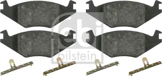 Febi Bilstein 16011 - Bremsbelagsatz, Scheibenbremse parts5.com