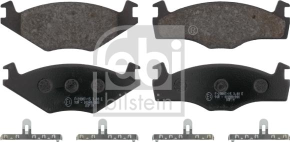 Febi Bilstein 16076 - Bremsbelagsatz, Scheibenbremse parts5.com