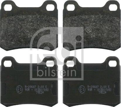 Febi Bilstein 16154 - Fékbetétkészlet, tárcsafék parts5.com