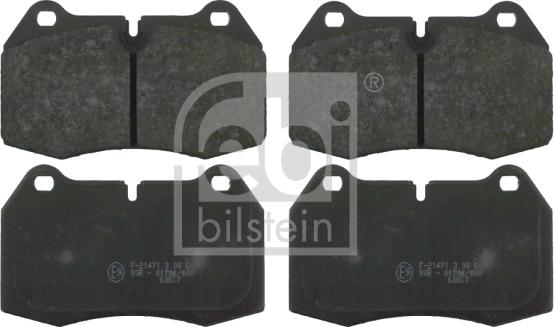 Febi Bilstein 16109 - Juego de pastillas de freno parts5.com