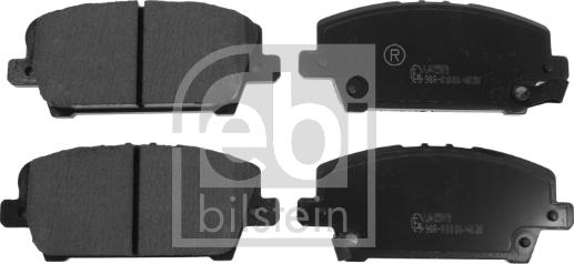 Febi Bilstein 16802 - Brake Pad Set, disc brake parts5.com