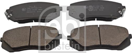 Febi Bilstein 16816 - Brake Pad Set, disc brake parts5.com