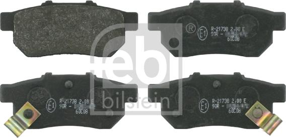 Febi Bilstein 16301 - Komplet kočnih obloga, disk kočnica parts5.com