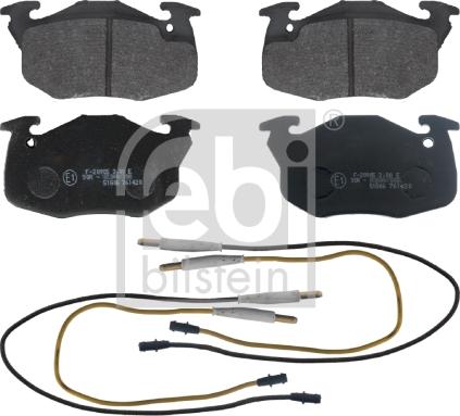 Febi Bilstein 16291 - Komplet zavornih oblog, ploscne (kolutne) zavore parts5.com