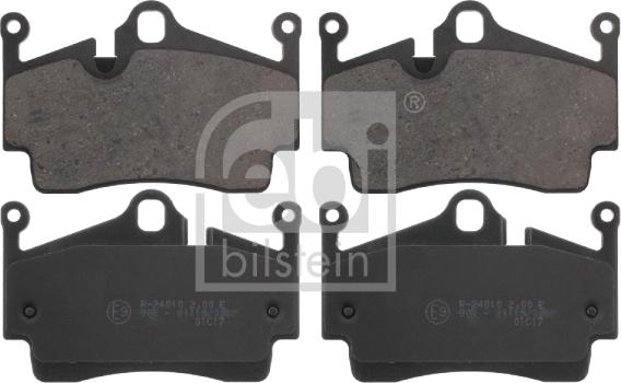 Febi Bilstein 16758 - Kit de plaquettes de frein, frein à disque parts5.com