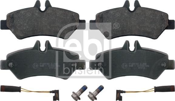 Febi Bilstein 16708 - Brake Pad Set, disc brake parts5.com