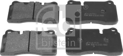 Febi Bilstein 16734 - Fékbetétkészlet, tárcsafék parts5.com