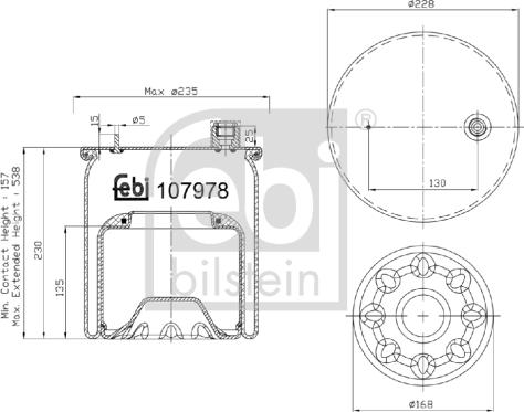 Febi Bilstein 107978 - Lõõts,õhkvedrustus parts5.com