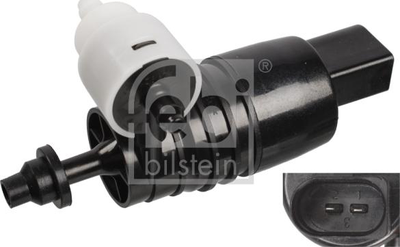 Febi Bilstein 107463 - Bomba de agua de lavado, lavado de parabrisas parts5.com