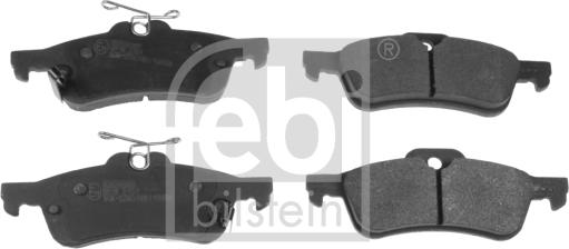 Febi Bilstein 116283 - Тормозные колодки, дисковые, комплект parts5.com