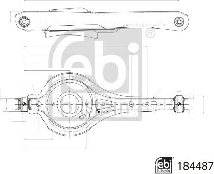 Febi Bilstein 184487 - Lenker, Radaufhängung parts5.com