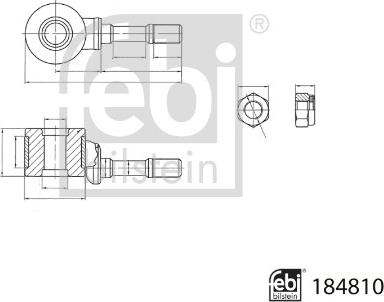 Febi Bilstein 184810 - Drog / opornik, stabilizator parts5.com