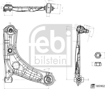 Febi Bilstein 185902 - Õõtshoob, käändmik parts5.com