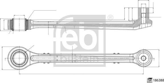 Febi Bilstein 186388 - Tyč / Vzpera stabilizátora parts5.com