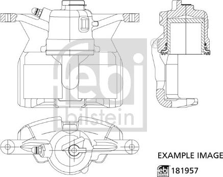 Febi Bilstein 181957 - Etrier frana parts5.com